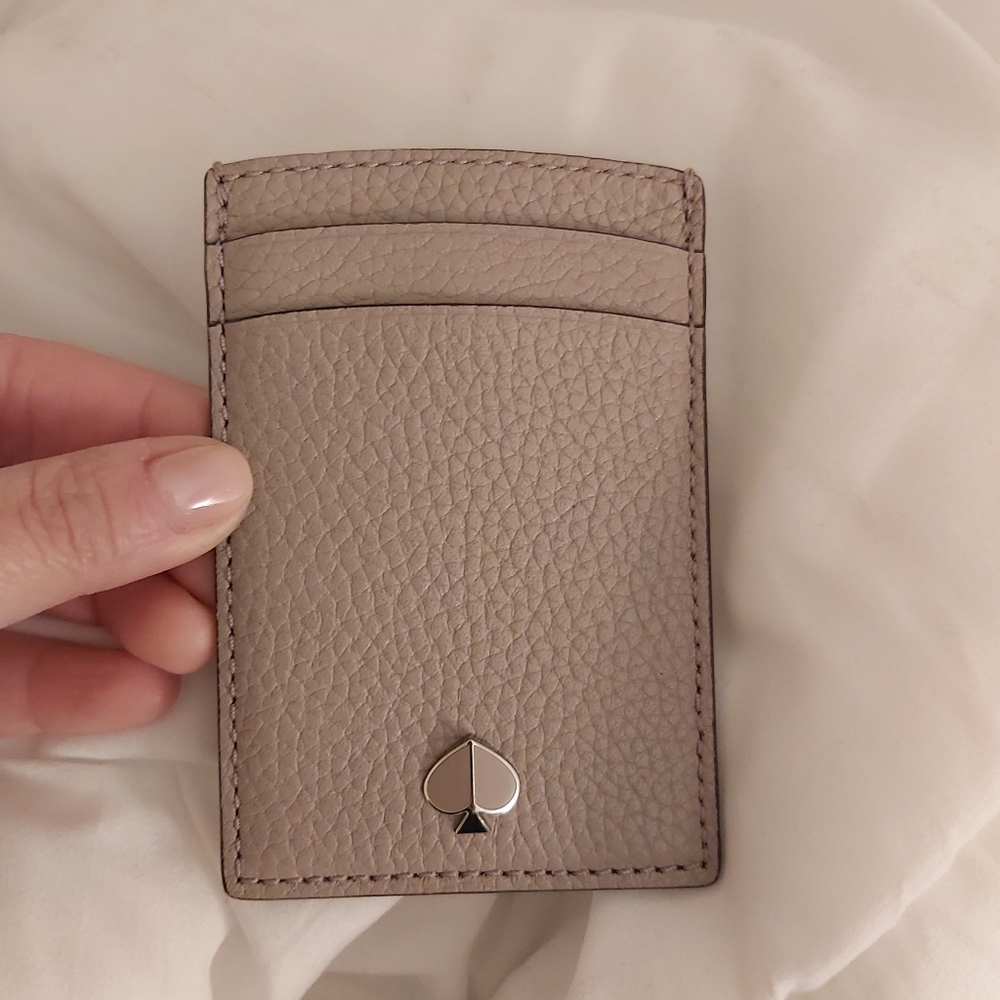 Authentic Kate Spade polly leather card holder